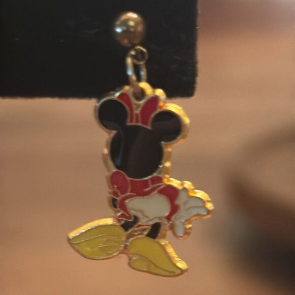 Vintage Minnie Mouse Front and Back Post Earrings - Picture 3 of 6